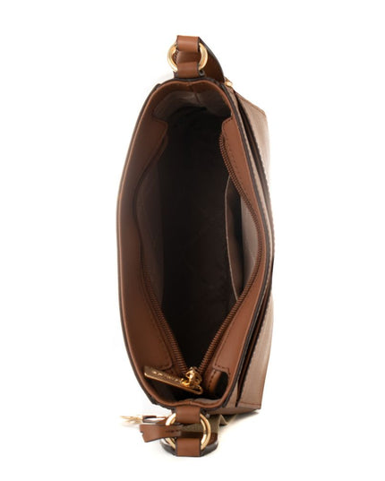 Brown Canvas Crossbody Bag