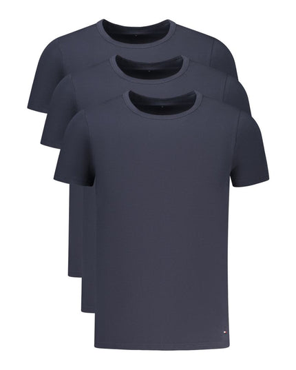 Blu Cotton Men T-Shirt