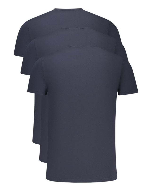 Blu Cotton Men T-Shirt
