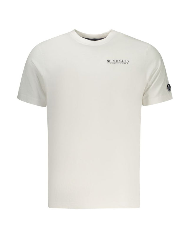 White Cotton Men T-Shirt