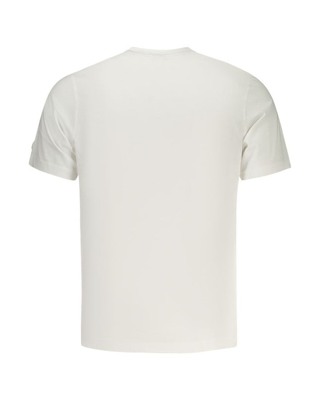 White Cotton Men T-Shirt