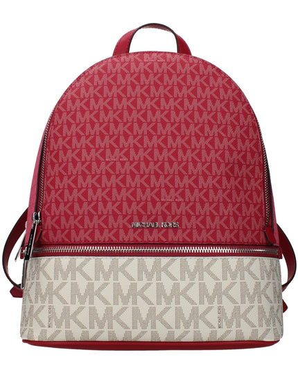Beige Fabric Backpack