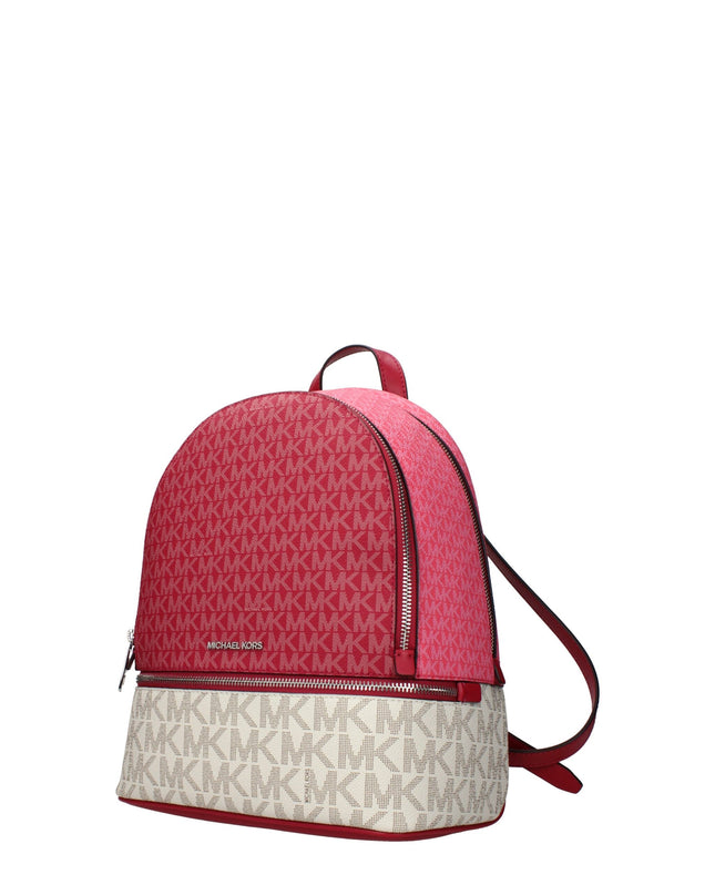Beige Fabric Backpack