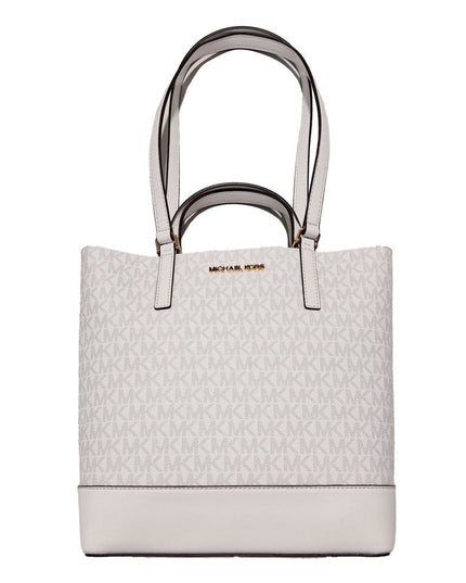 White Leather Tote Bag