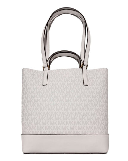White Leather Tote Bag