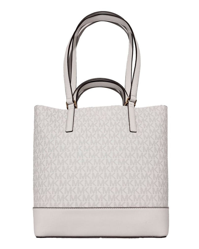 White Leather Tote Bag