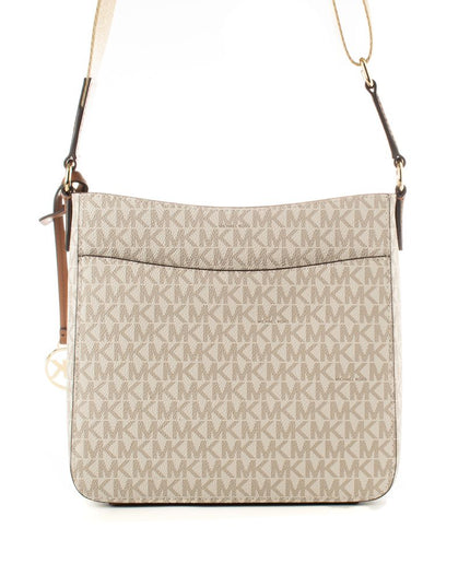 Beige Canvas Crossbody Bag