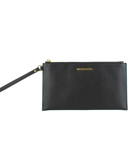 Black Leather Clutch Bag