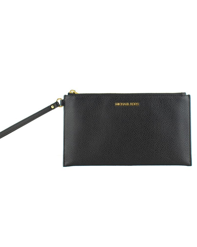 Black Leather Clutch Bag