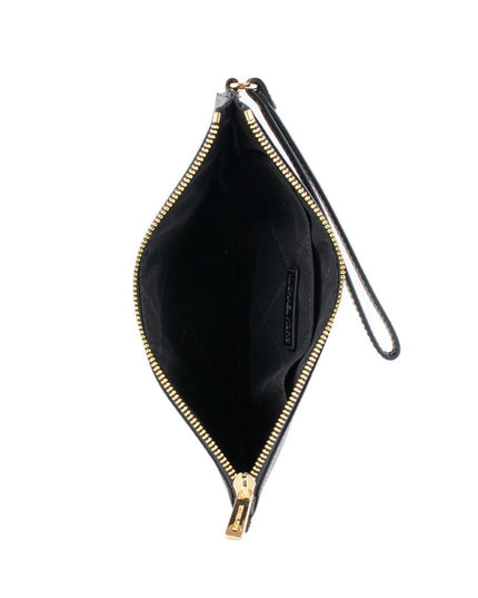 Black Leather Clutch Bag
