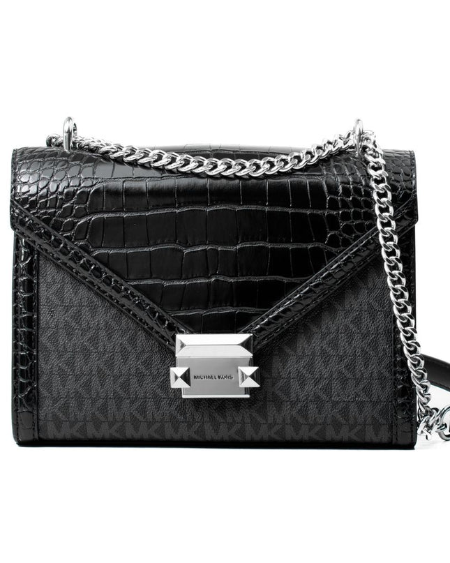 Black Canvas Crossbody Bag