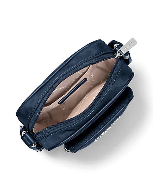 Blue Nylon Crossbody Bag