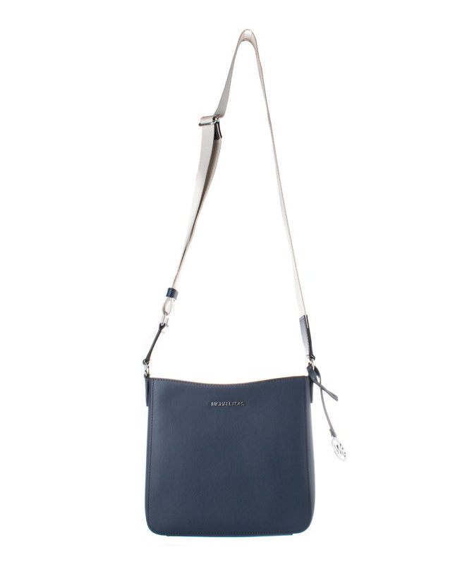 Blue Canvas Crossbody Bag