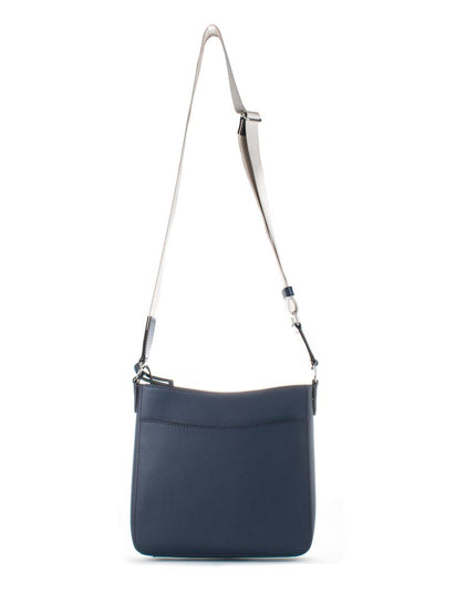 Blue Canvas Crossbody Bag