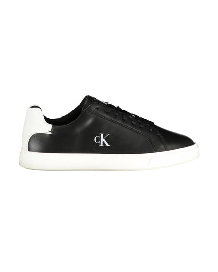Black Polyurethane Women Sneaker