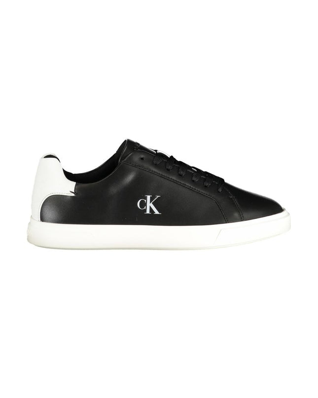 Black Polyurethane Women Sneaker