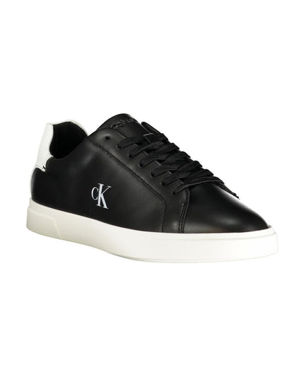 Black Polyurethane Women Sneaker