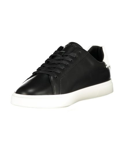 Black Polyurethane Women Sneaker