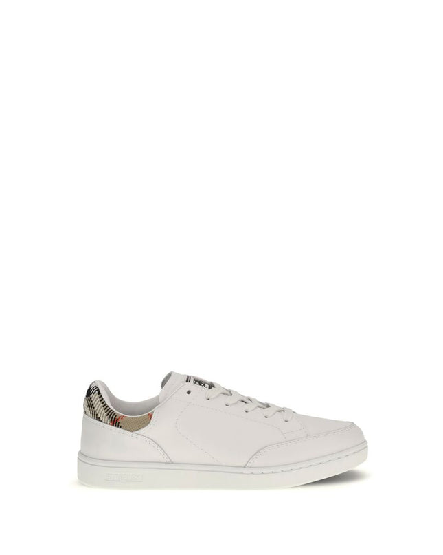 White Calf Leather Bos Taurus Low Top Sneakers