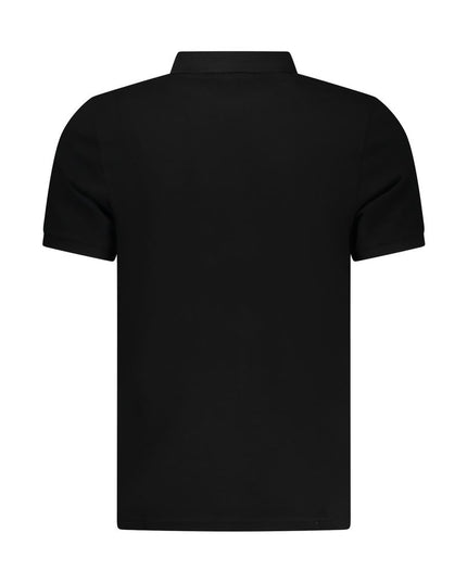 Black Cotton Mens Polo Shirt
