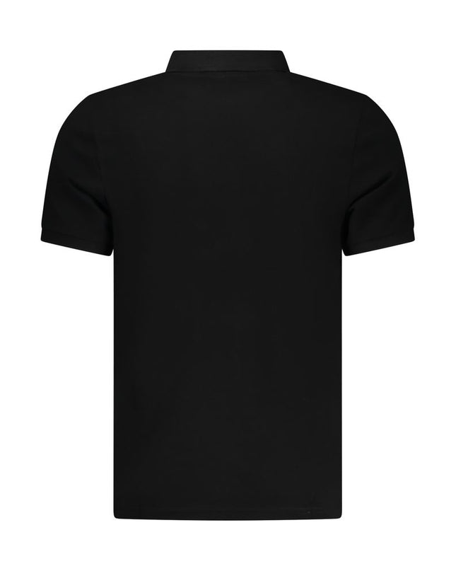 Black Cotton Mens Polo Shirt