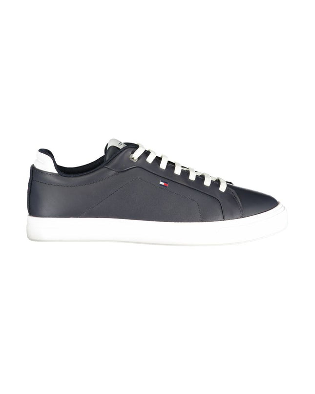 Blue Polyurethane Men Sneaker