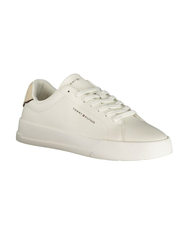 Bianco Polyurethane Men Sneaker