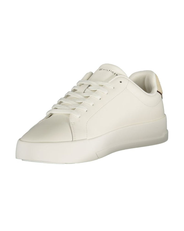 Bianco Polyurethane Men Sneaker