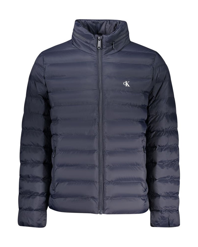 Blu Poliammide Men's Jacket