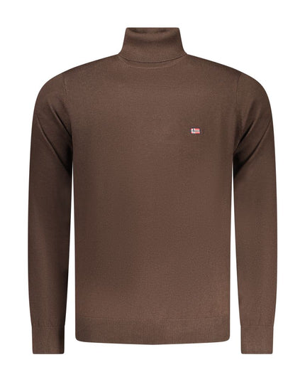 Marrone Poliammide Men Sweater