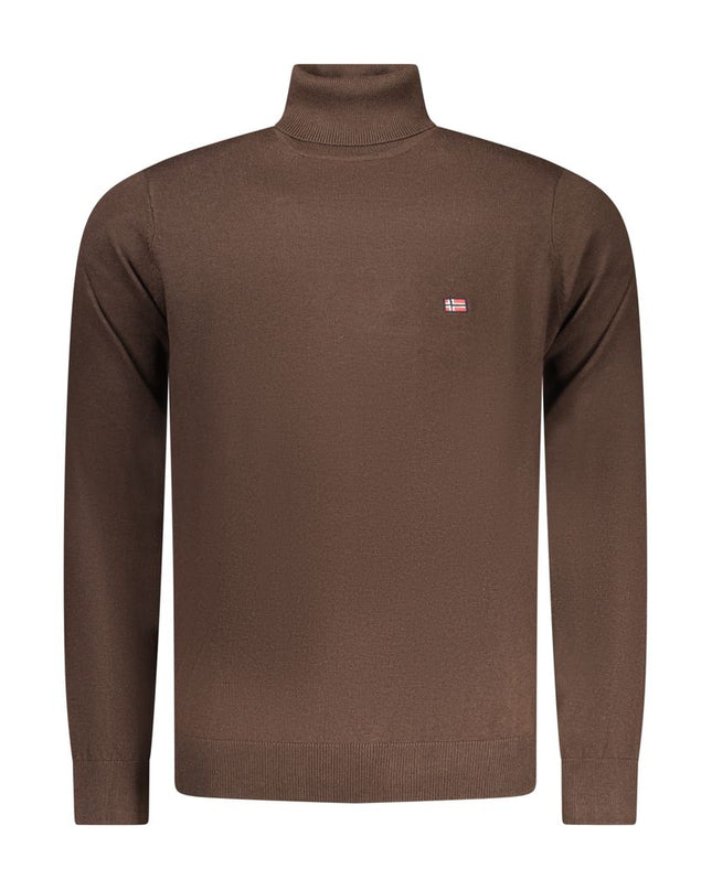 Marrone Poliammide Men Sweater