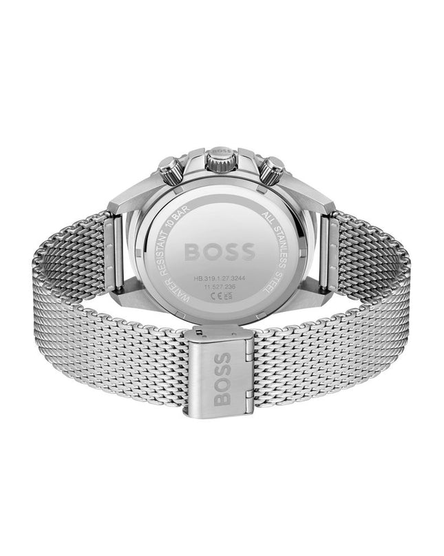 Gray Stainless Steel Dress Watch
