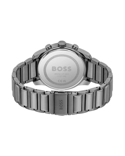 Gray Stainless Steel Dress Watch