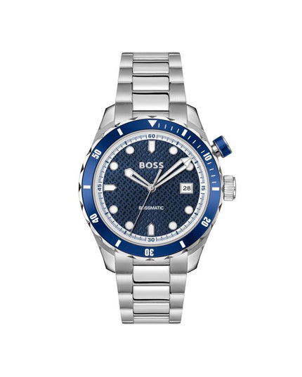 Gray Stainless Steel Dress Watch