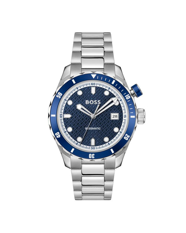 Gray Stainless Steel Dress Watch
