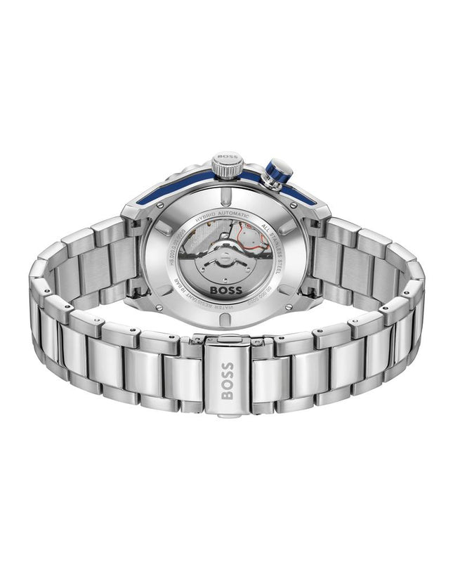 Gray Stainless Steel Dress Watch