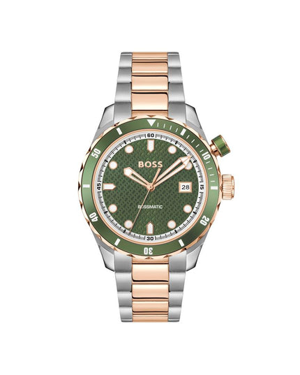 Gray Stainless Steel Dress Watch