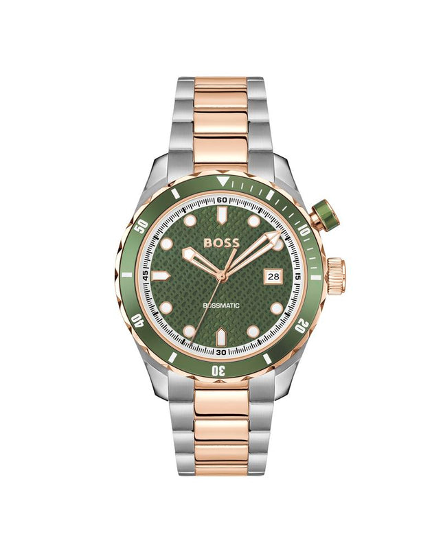 Gray Stainless Steel Dress Watch