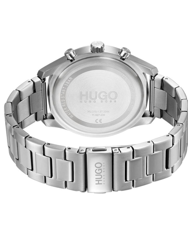 Gray Stainless Steel Dress Watch