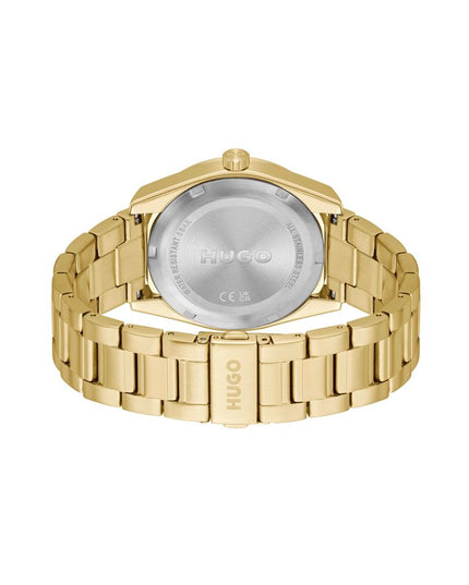 Gold Stainless Steel Dress Watch