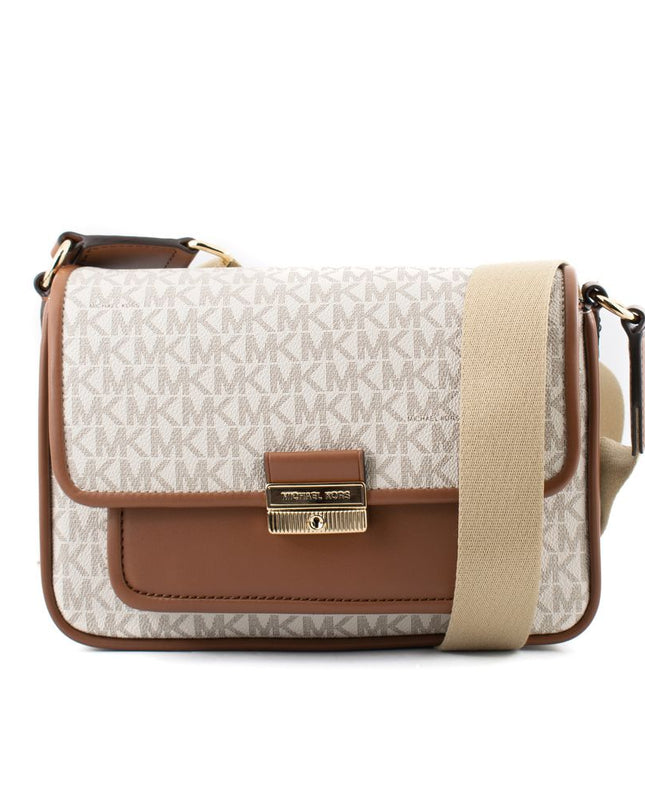 Beige Canvas Crossbody Bag