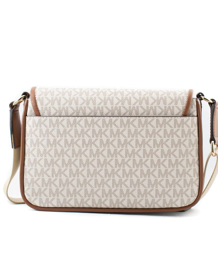 Beige Canvas Crossbody Bag