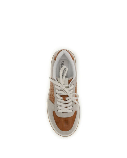 Multicolor Calf Leather Bos Taurus Athletic Sneakers