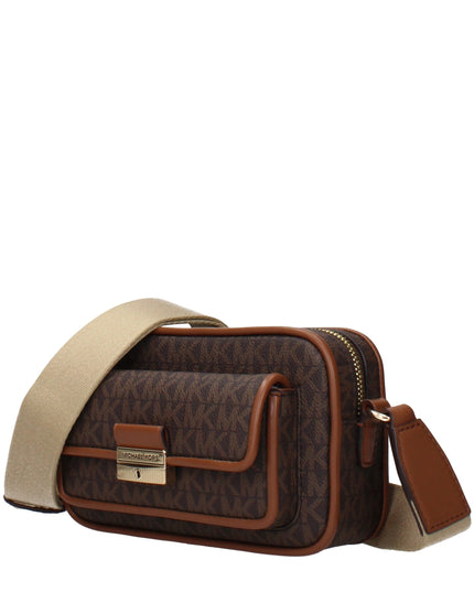 Brown Fabric Crossbody Bag