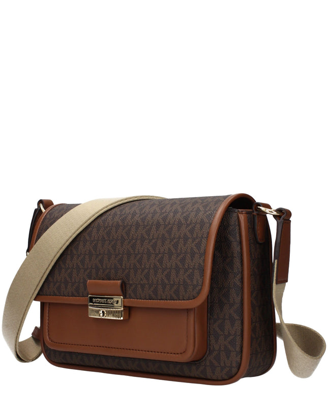 Brown Fabric Crossbody Bag