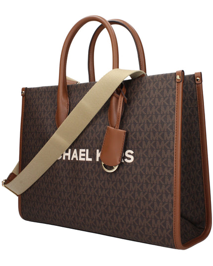 Brown Fabric Handbag