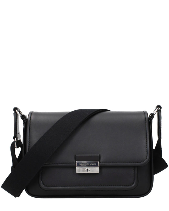 Black Leather Crossbody Bag
