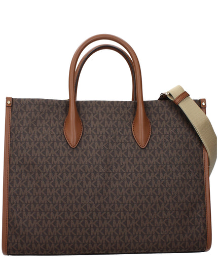 Brown Fabric Handbag