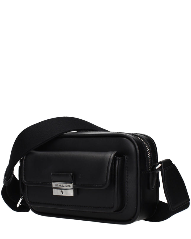 Black Leather Crossbody Bag