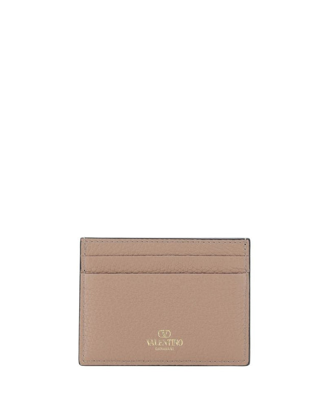 Beige Calf Leather Bos Taurus Wallet